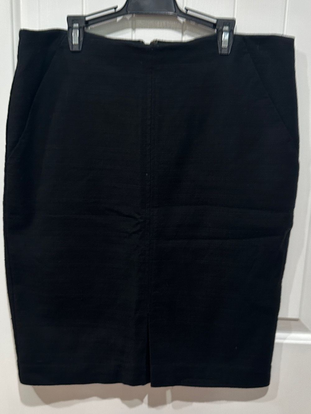 LOFT Black Pencil Skirt with Back Slit